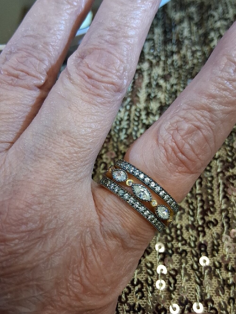 Freida Rothman Set Of 3 Stack Rings!✨️ - Picture 7 of 7